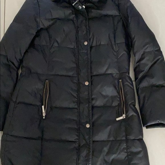 Michael Kors Women Black Winter Puffed Jacket Size Small - Picture 3 of 7